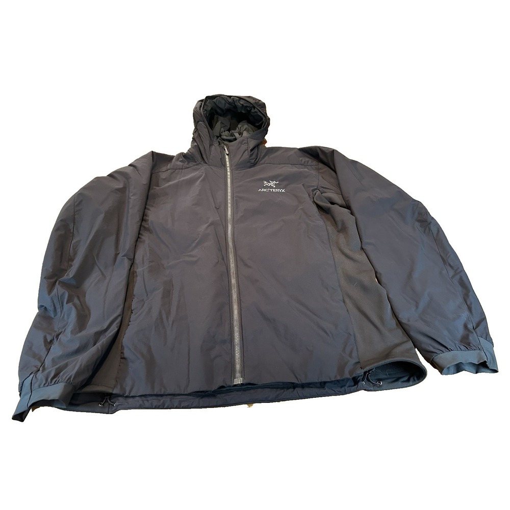 Arc'teryx Mens Atom LT Black Hoodie Insulated Lightweight Jacket Size L